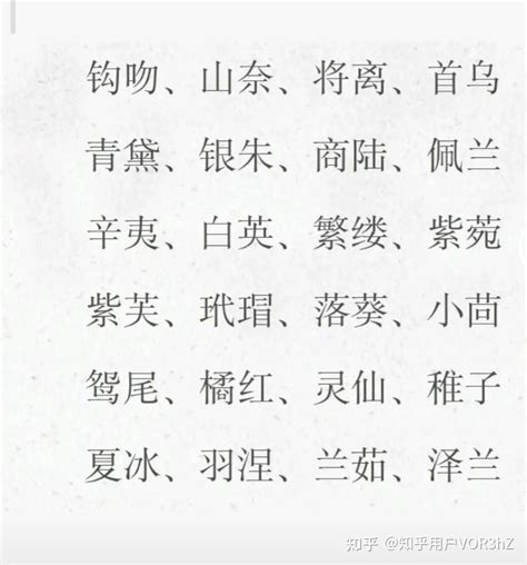 有質感的中文名字